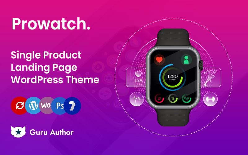 Prowatch - Single Product Landing Page Elementor WordPress Responsive Theme