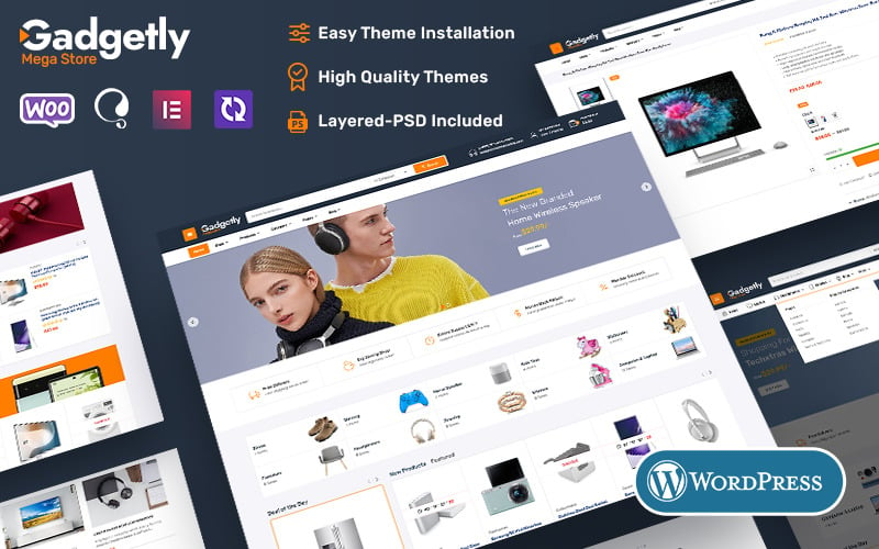 Gadgetly - WooCommerce商店的电子产品和小工具的市场主题