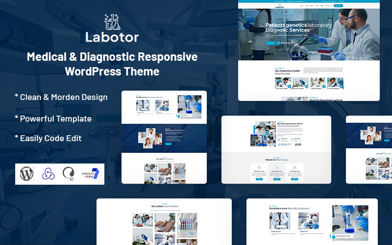 Labotor - Tema WordPress per diagnostica medica