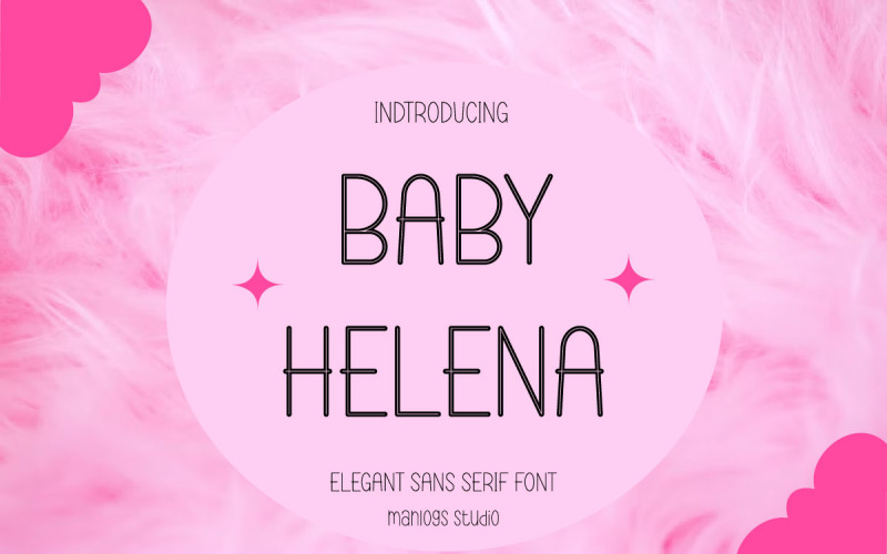 Baby Helena - Moderne - Affichage - Sans Serif - Police