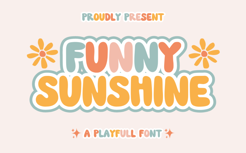 Funny Sunshine - speels lettertype