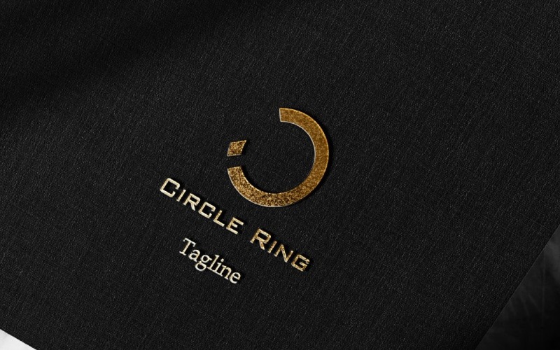 Logotipo de anillo circular: un logotipo corporativo