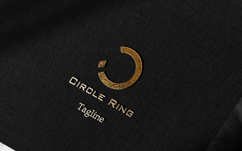 Logotipo do anel circular: um logotipo corporativo