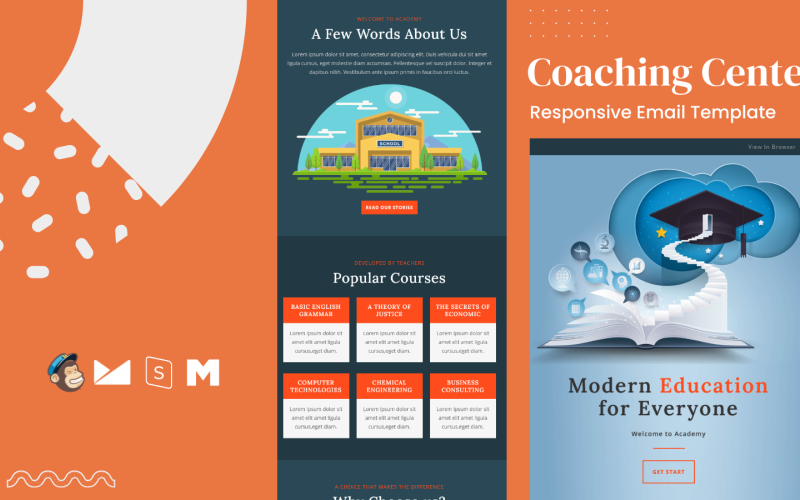 Coachingcentrum – Responsieve e-mailsjabloon