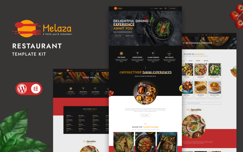 Melaza – Daylight Restaurant & Café Elementor Kit