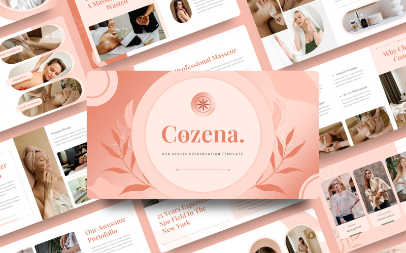 Cozena - Spa Center PowerPoint-mall