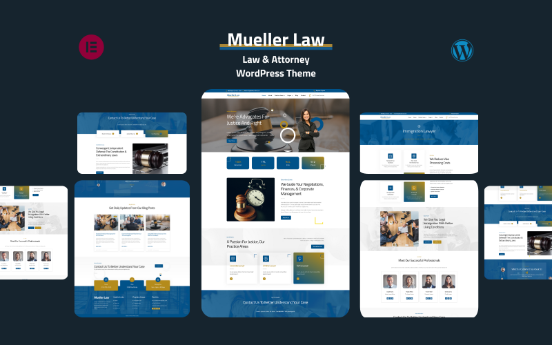 Mueller Law - Тема WordPress для права та адвокатів