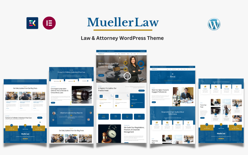 穆勒法-律师和律师的WordPress主题