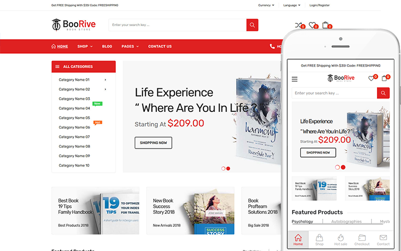 Boorive - Bookstores, Collectibles Store WooCommerce WordPress Theme
