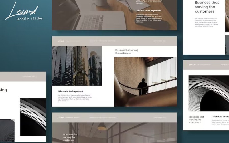 Levant - Architectuur Google Slides-sjabloon