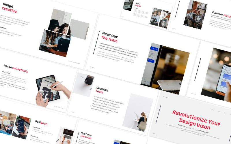 Modern Business Revolution Powerpoint Template