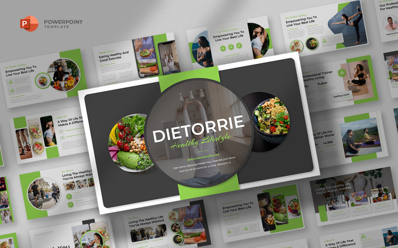 Dietorrie - Powerpoint-mall för hälsolivsstil