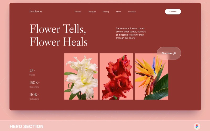 Petalicious – Blumenladen-Heldenbereich