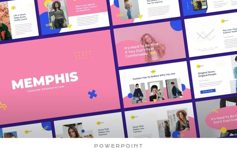 Memphis - Creatieve Powerpoint-sjabloon