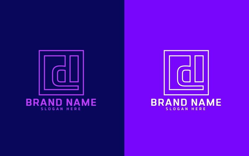 新品牌D字母标志设计-品牌识别