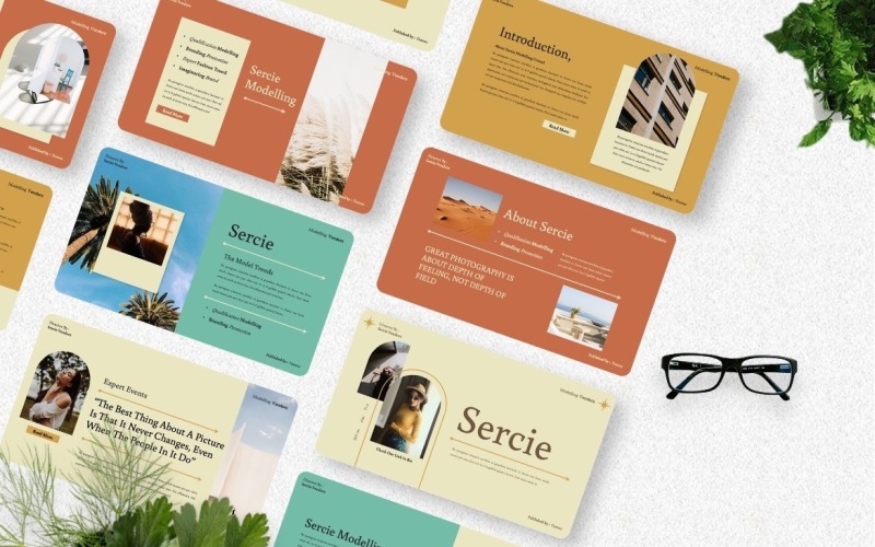 Sercie - Modelling Powerpoint Template