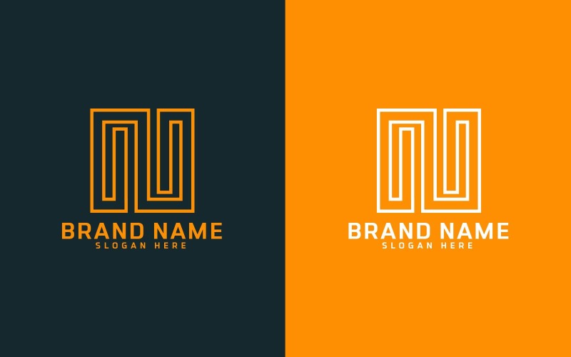 Creative N Letter Logo Design Identit De Marque