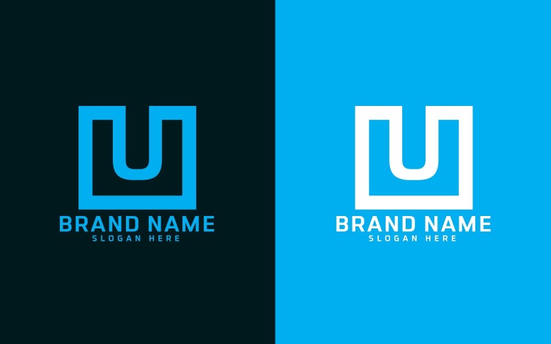 Marca U carta de Diseño de Logotipo - Identidad de Marca
