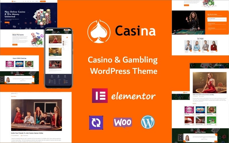 Casino en línea - Tema de WordPress para juegos de azar y apuestas