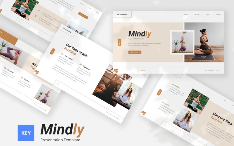 Mindly — Plantilla de nota clave de yoga