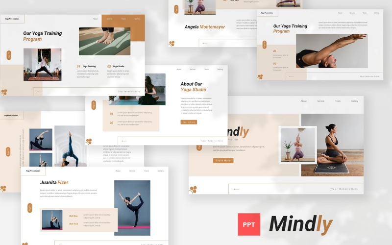 Mindly — Yoga Powerpoint Template