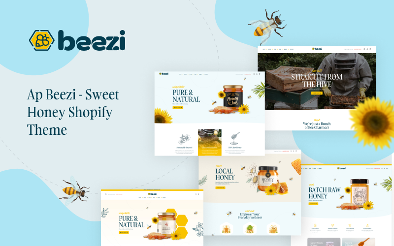 Ap Beezi - Honey & 有机食品购物主题