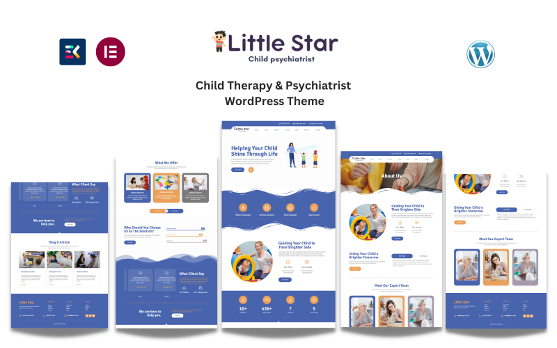 小明星 - Child Therapy & Psychologist WordPress Theme