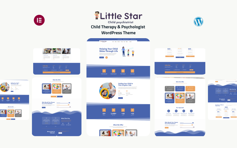 Little Star - Motyw WordPress dla Terapii Dziecięcej i Psychologa