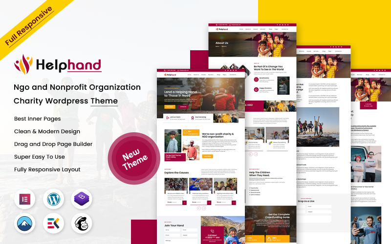 Helphand - Thème WordPress pour les ONG et les organisations à but non lucratif