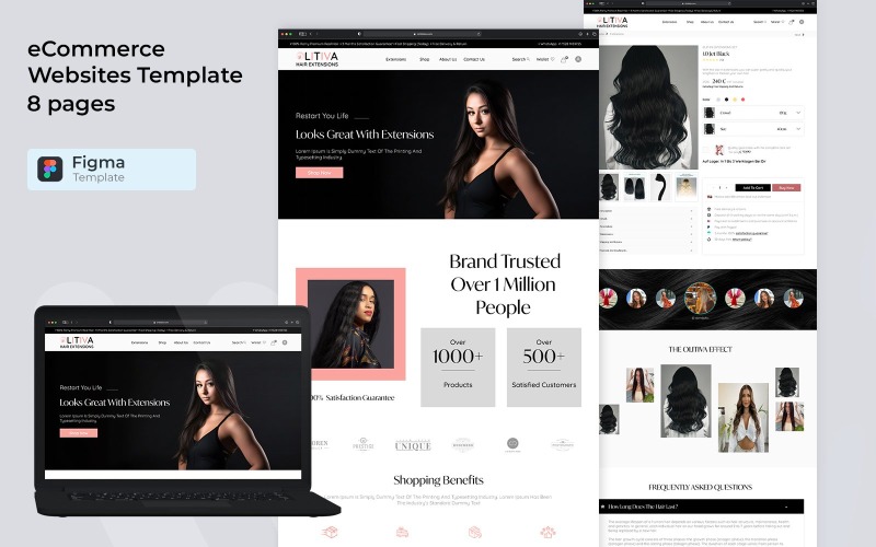 Shopify e-commerce website sjabloon