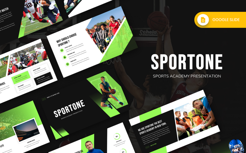 Sportone - Спортивная академия Google Slide Template