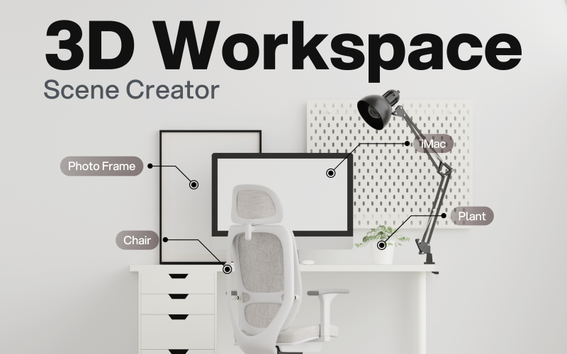 Workspace - Créateur d'espace de travail 3D semi-réaliste