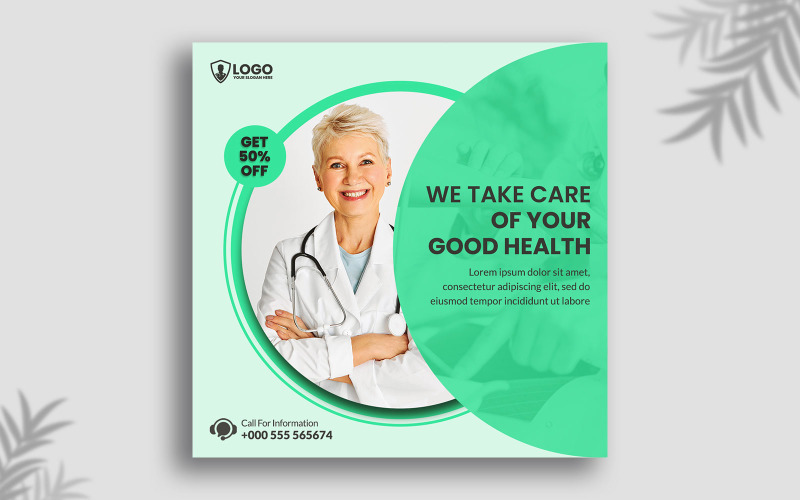 Health Clinic Social Media Templates TemplateMonster