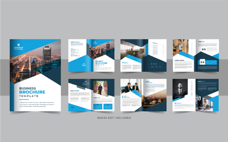 Diseño de folleto de perfil de empresa creativa, plantilla de diseño de folleto creativo
