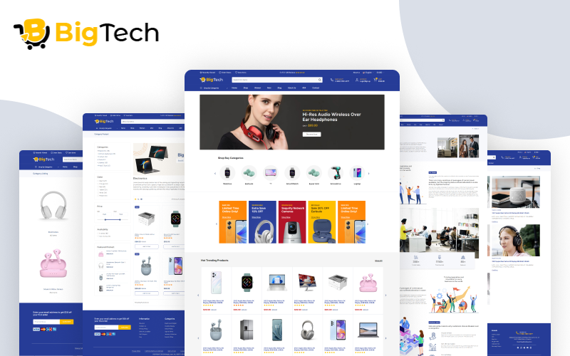 BigTech - Modèle HTML de commerce électronique électronique