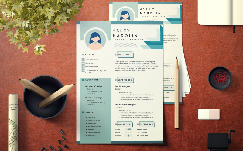 Grafik Tasarımcı Profesyonel CV Özgeçmişi