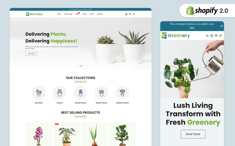 Über 65 E Commerce Website Vorlagen für Gartendesign 2024 von