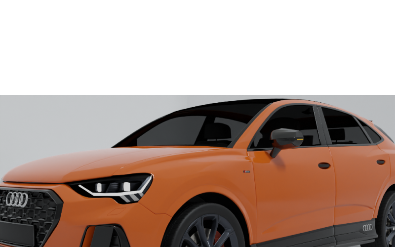 Fichier obj du véhicule urbain audi Q3 prêt pour les projets.