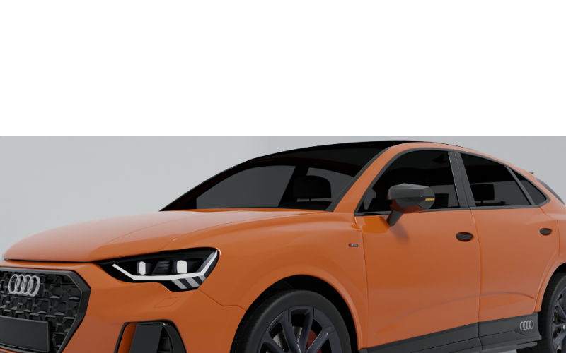 Urban vehicle audi Q3 obj file ready for projects.