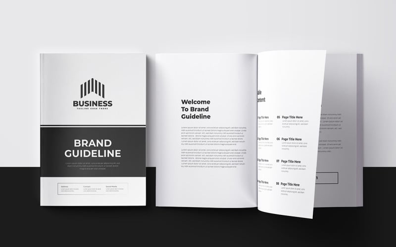 Brand Guidelines Template or Logo Brand Guidelines Template