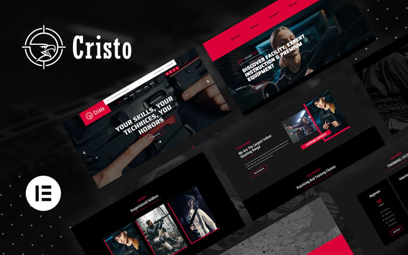 Cristo - Training Camp & Gun Club WordPress-tema