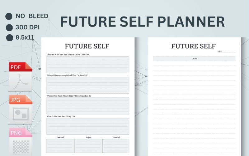 Dear Future Me, druckbares Selbsttagebuch, Selbstfürsorge, Lieber zukünftiger Selbstplaner, Tagebuch, Selbstliebe,