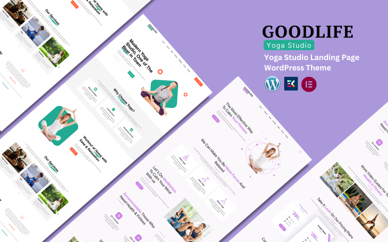 GoodLife - Yoga & Meditation WordPress-målsida