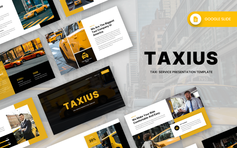Taxius – Taxi szolgáltatás Google Slide Template