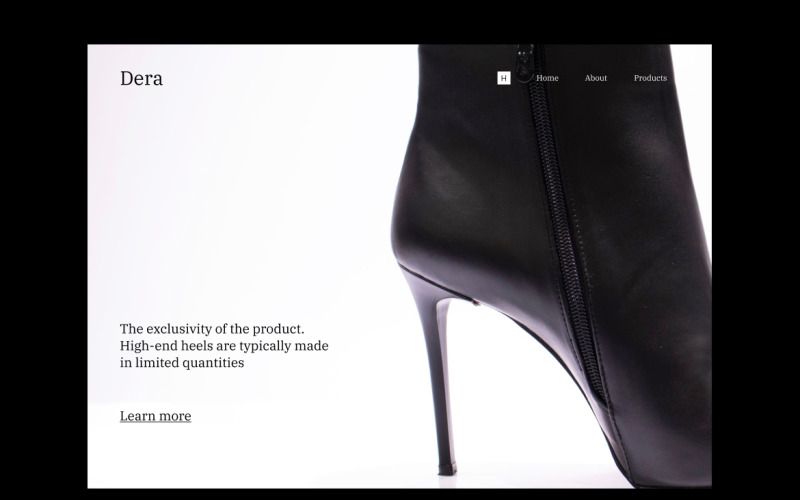 Dera - Luxury Fashion Landing Page
