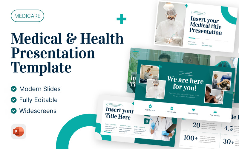 医疗保险-医疗和健康PowerPoint演示模板