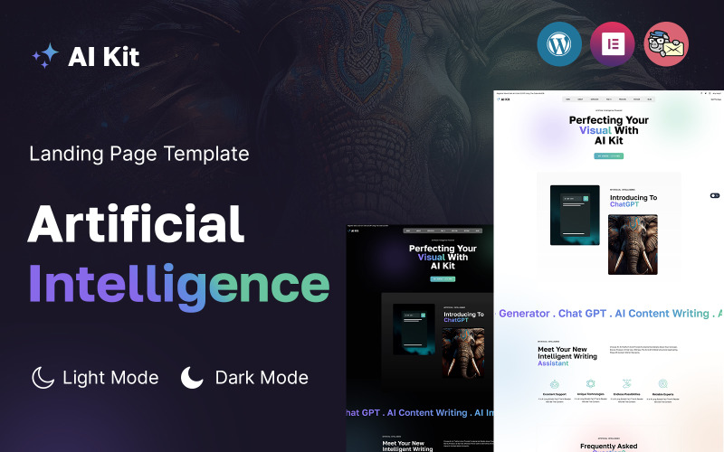 AI Kit - 人工智能 WordPress 登陆页面