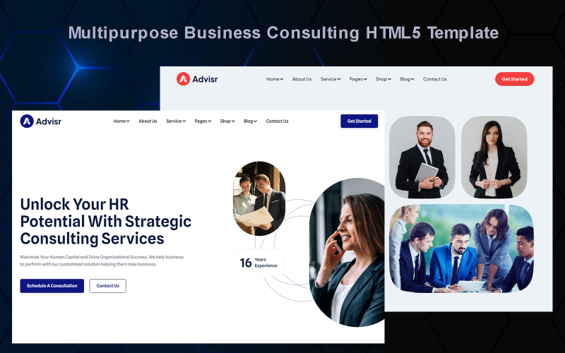 Modèle HTML5 de conseil aux entreprises polyvalent