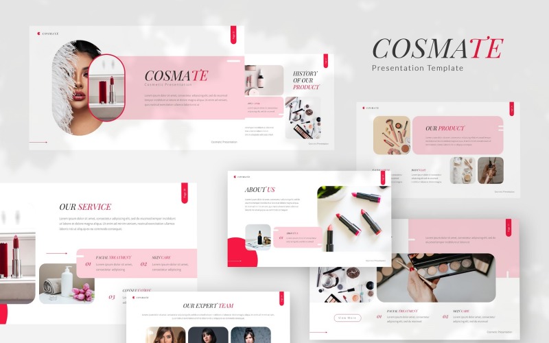 Cosmate -化妆品keynote模板