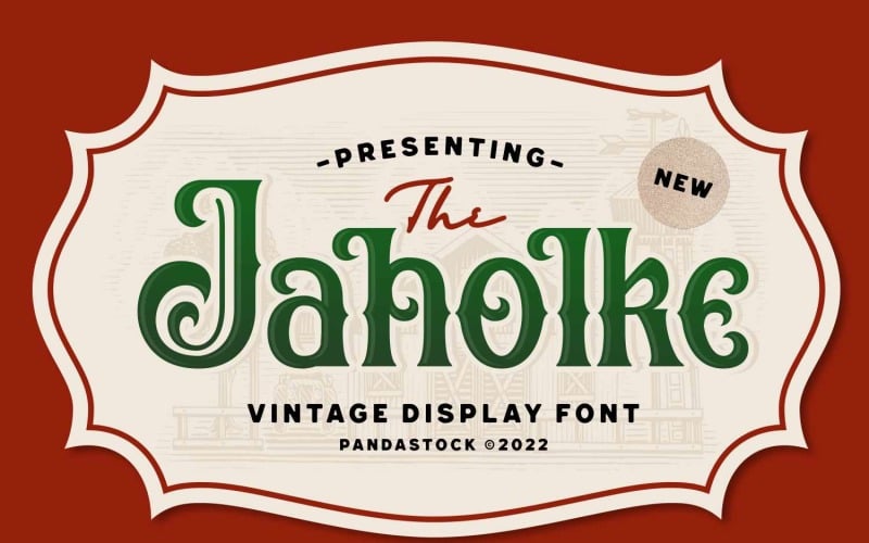 Jaholke复古设计字体